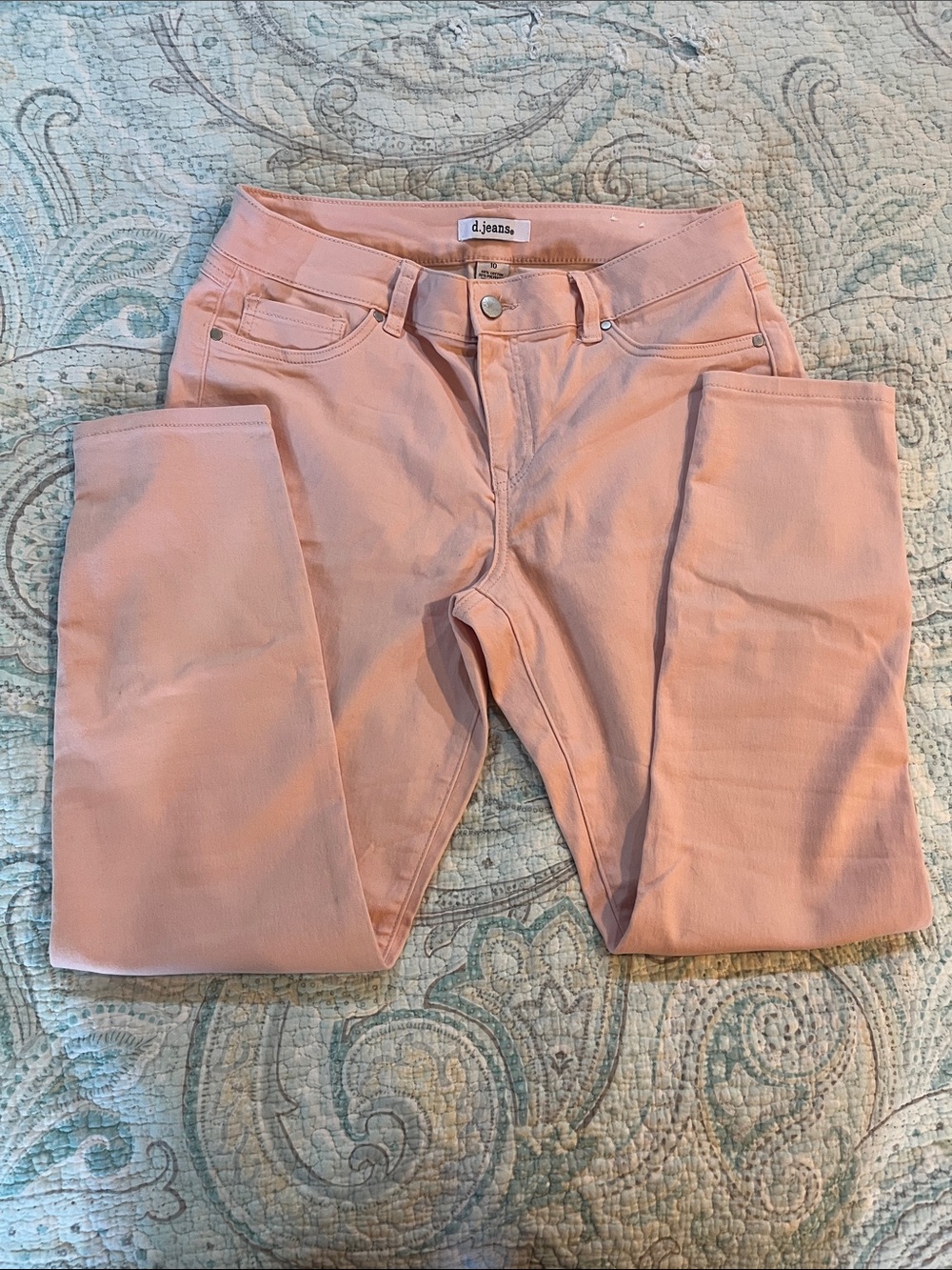 d. jeans Women's Light Pink Stretch Skinny Jeans